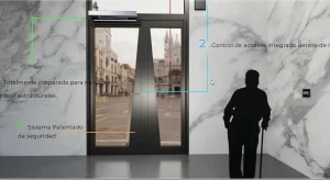 Detalle puertas automáticas